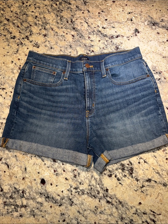 J. Crew Pants - J. Crew Mid-Blue Rolled Hem Denim Shorts